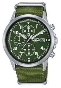 Pulsar PM3127X1 - Reloj cronógrafo para Hombre, Estilo Militar